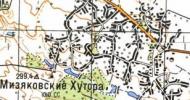 Топографічна карта Мізяківських Хутір