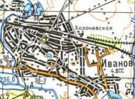 Topographic map of Ivaniv