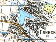 Топографічна карта Глинська