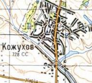 Топографическая карта Кожухова