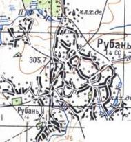 Топографическая карта Войтовцах