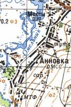 Topographic map of Gannivka