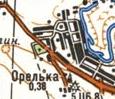 Топографічна карта Орілької