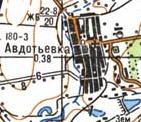 Топографическая карта Авдотовки