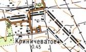 Топографічна карта Криничуватого