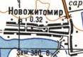Topographic map of Novozhytomyr