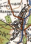Топографічна карта Коломійців