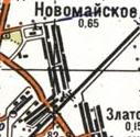 Topographic map of Novomayske