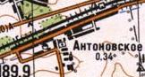 Topographic map of Antonivske