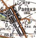 Топографічна карта Раївки