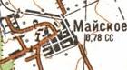Топографічна карта Майського