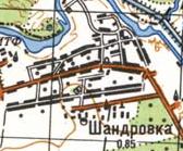 Topographic map of Shandrivka