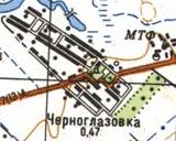Topographic map of Chornoglazivka