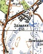 Топографическая карта Залелии