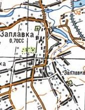 Топографическая карта Заплавки