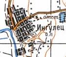 Топографическая карта Ингульца