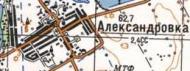 Topographic map of Oleksandrivka