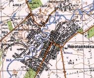 Topographic map of Novopavlivka