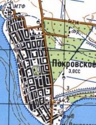 Topographic map of Pokrovske