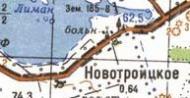 Topographic map of Novotroitske