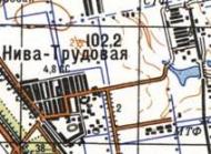 Топографическая карта Нивы Трудовой