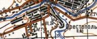 Топографічна карта Орестополя