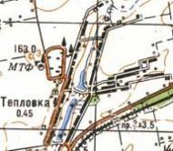 Топографічна карта Теплівки