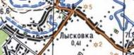 Топографічна карта Лисківки
