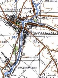 Topographic map of Magdalinivka