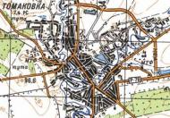 Топографічна карта Томаківки