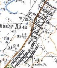 Топографічна карта Нової Дачі
