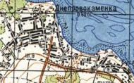 Топографічна карта Дніпровокам'янка