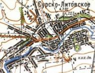 Topographic map of Sursko-Lytovske
