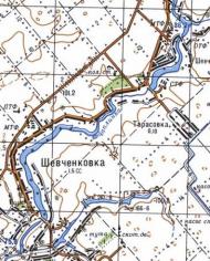 Topographic map of Shevchenkivka
