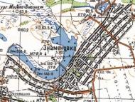 Топографическая карта Знаменовки