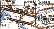 Топографічна карта Орлівки