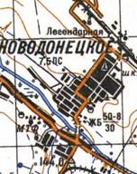 Топографічна карта Новодонецького