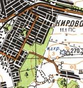 Topographic map of Kirove