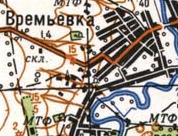 Топографічна карта Времівки