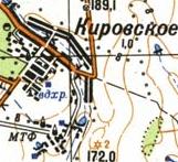 Topographic map of Kirovske