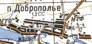 Топографічна карта Добропілля