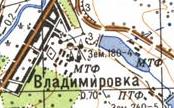 Topographic map of Volodymyrivka
