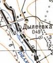 Топографічна карта Диліївки