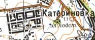 Топографічна карта Катеринівки