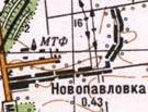 Топографічна карта Новопавлівки