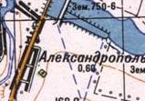 Топографічна карта Олександрополя