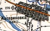 Топографічна карта Катеринівки