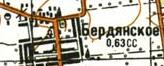 Топографічна карта Бердянського