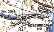 Топографічна карта Краснопілля