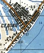 Топографічна карта Сєдового